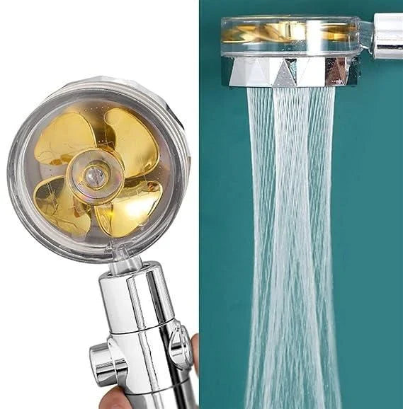 360° rotating high-pressure water-saving shower head with convenient on/off switch, suitable for low water pressure in New Zealand homes, RVs, and boats