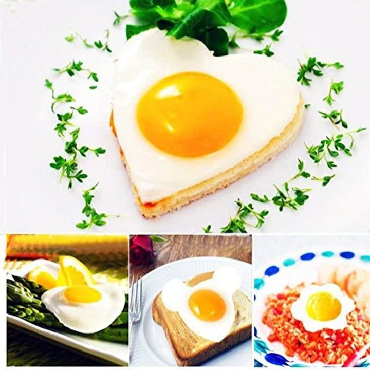 Shopprimex NZ Versatile Eco-Friendly Stainless Steel Fried Egg Molds - Perfect Kiwi Breakfast