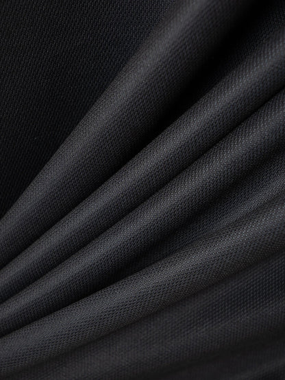 Versatile striped t-shirt in black, a premium Kiwi-made casual essential with a relaxed, comfortable fit