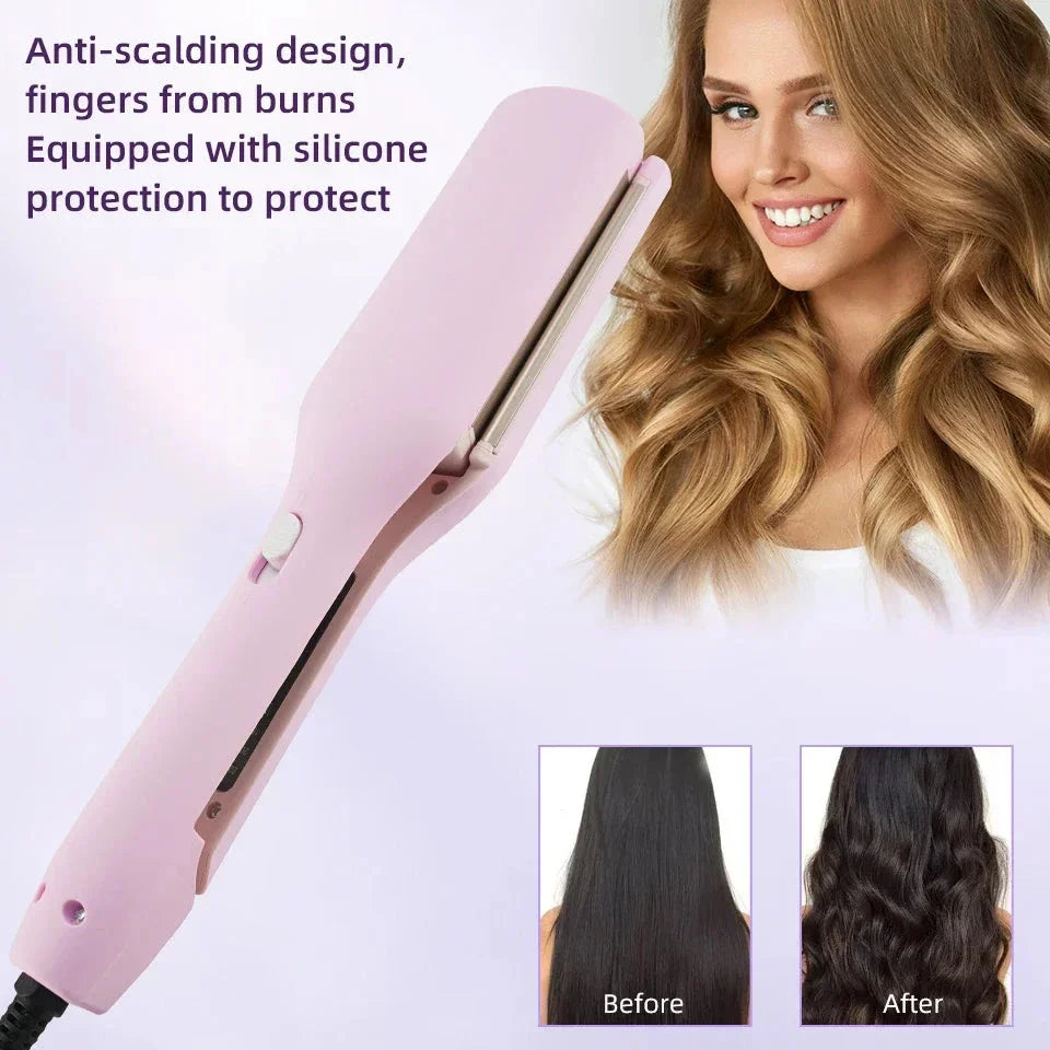 32mm Ion-Powered Ceramic Curling Iron with Negative Ion Technology for Frizz Control, Fast Heating, and Dual Voltage Versatility