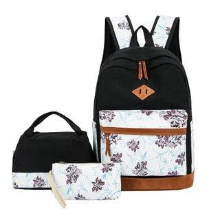 Stylish Kōwhai-inspired backpack with floral accents, perfect for Kiwi adventures