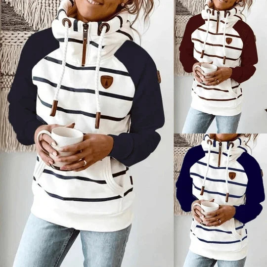 Shopprimex NZ Stylish Striped Long Sleeve Jumper for Kiwis