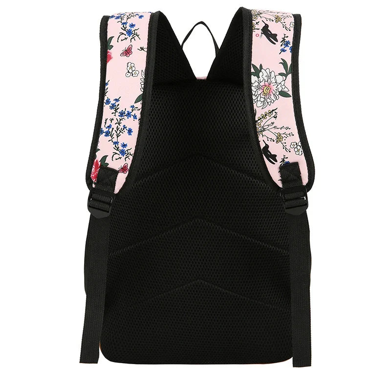 Stylish Kōwhai-inspired backpack with floral accents, perfect for Kiwi adventures