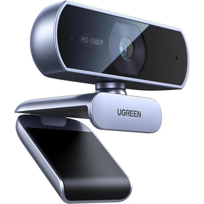 1080p HD mini webcam with dual omnidirectional microphones for crystal-clear video and audio in any setting