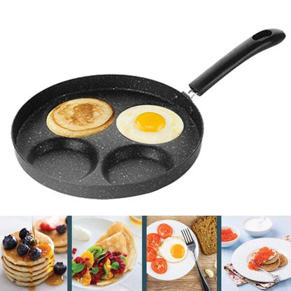 Versatile 4-in-1 Non-Stick Frying Pan Set with Aluminium Alloy Construction and Easy-Release Non-Stick Coating