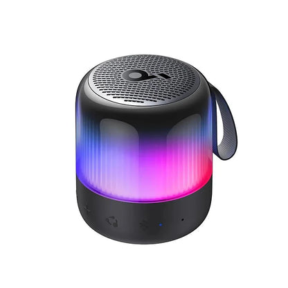 Glow Mini 360° surround sound portable speaker with synchronized light show for parties and outdoor activities