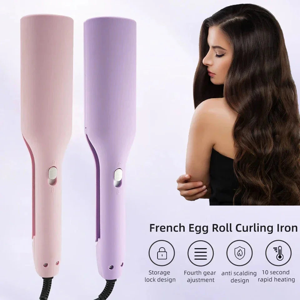 32mm Ion-Powered Ceramic Curling Iron with Negative Ion Technology for Frizz Control, Fast Heating, and Dual Voltage Versatility