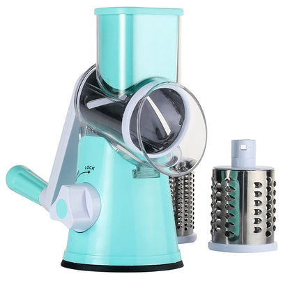 Versatile vegetable slicer shredder with stainless steel blades for easy meal prep in Kiwi kitchens