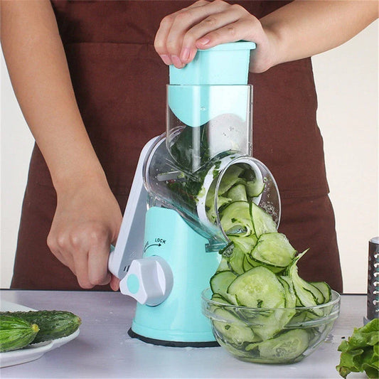 Versatile vegetable slicer shredder with stainless steel blades for easy meal prep in Kiwi kitchens