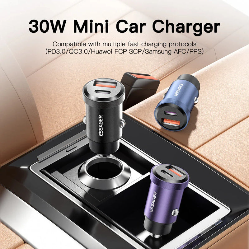 Shopprimex NZ 45W USB-C Car Charger with Quick Charge 4.0 - Power Your Devices on the Go