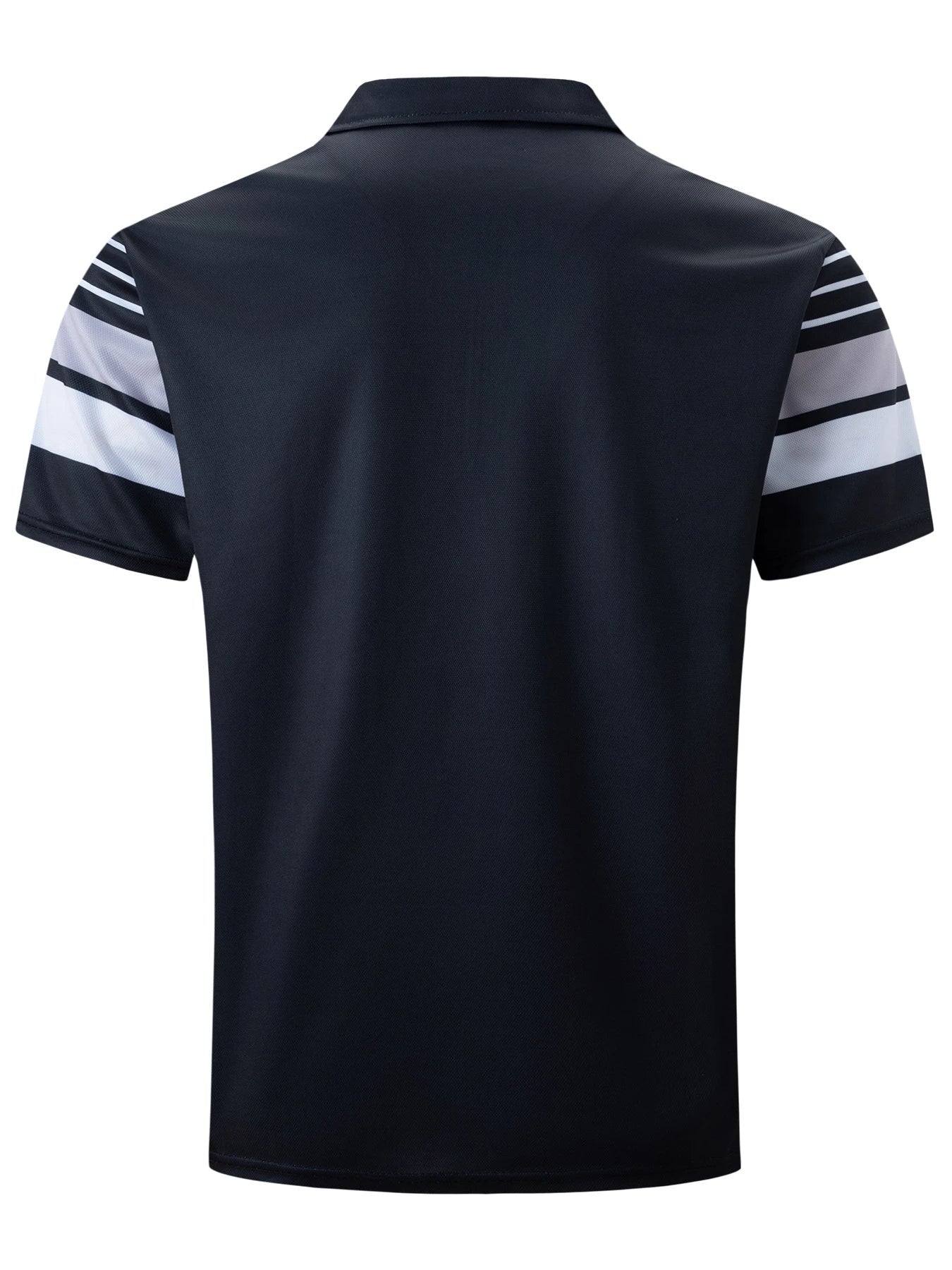 Versatile striped t-shirt in black, a premium Kiwi-made casual essential with a relaxed, comfortable fit