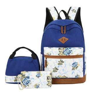 Stylish Kōwhai-inspired backpack with floral accents, perfect for Kiwi adventures