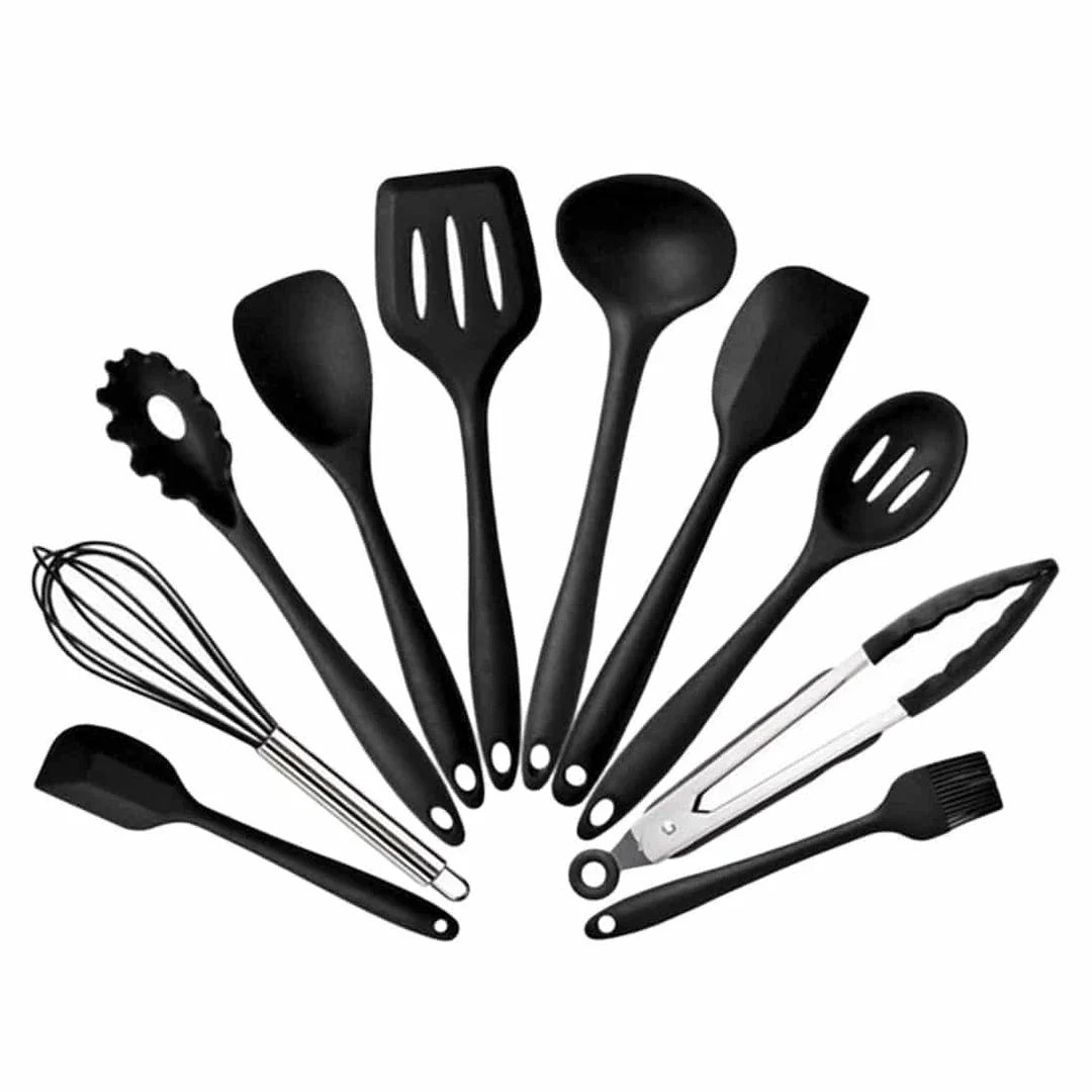 Comprehensive 10-piece silicone cookware set with heat-resistant, eco-friendly design for Kiwi kitchens