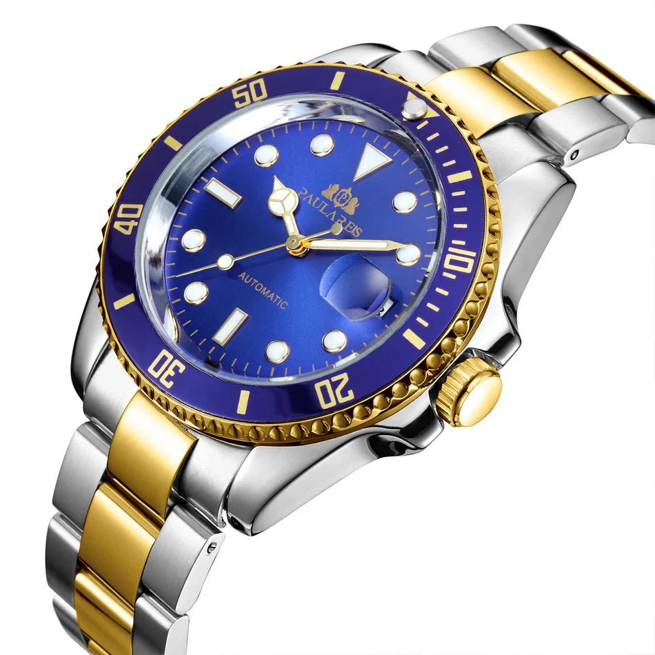 Fully Automatic Mechanical Watch with Luminous Display, Stylish Accessory for Active Kiwis