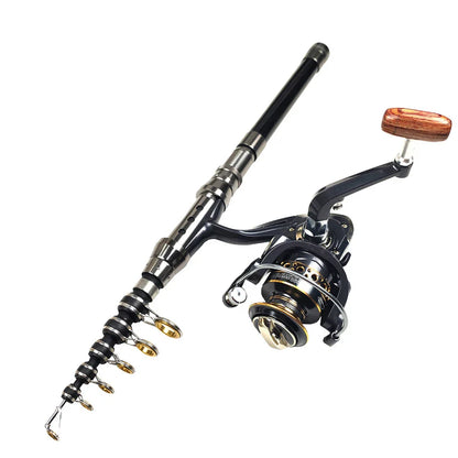 Ultra-short, telescopic sea fishing rod made of premium carbon fiber for Kiwi anglers