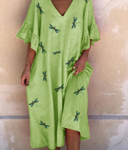 Stylish and eco-friendly linen dress in vibrant colors, perfect for the modern Kiwi lifestyle