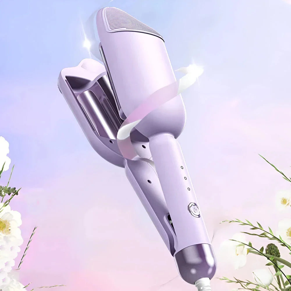 36mm Wavy Hair Curlers with 30 Million Negative Ions for Frizz-Free, Shiny Waves