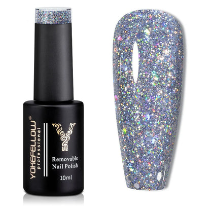 Sparkling 10ML Reflective Glitter Gel Nail Polish in Blue Color for Kiwi Glamour