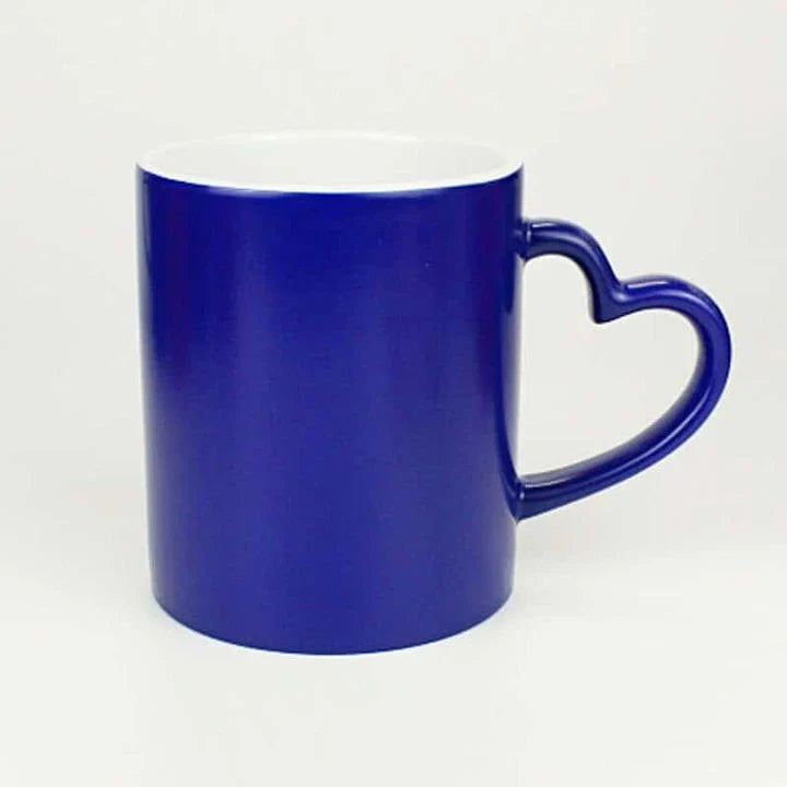 Thermochromic custom printed mug with Kiwiana-inspired design that changes with temperature