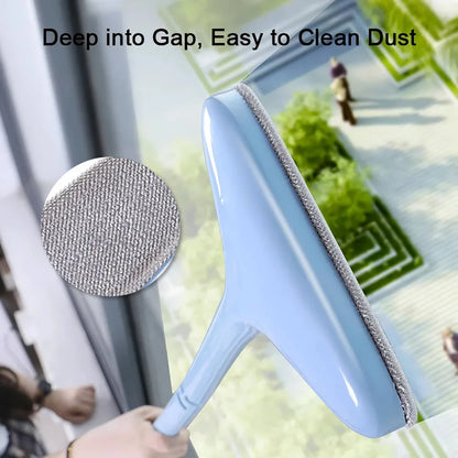 Versatile window and screen cleaning brush with durable bristles for dry and wet cleaning tasks around the Kiwi home