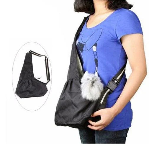 Versatile 3-in-1 pet sling carrier in multiple carrying modes, suitable for small dogs and cats up to 5 kg