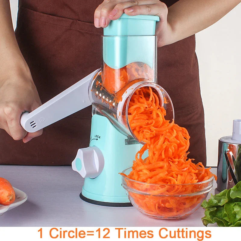 Versatile vegetable slicer shredder with stainless steel blades for easy meal prep in Kiwi kitchens