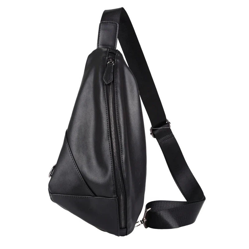 Versatile outdoor satchel in black, with multiple pockets and adjustable shoulder strap, perfect for Kiwi adventures