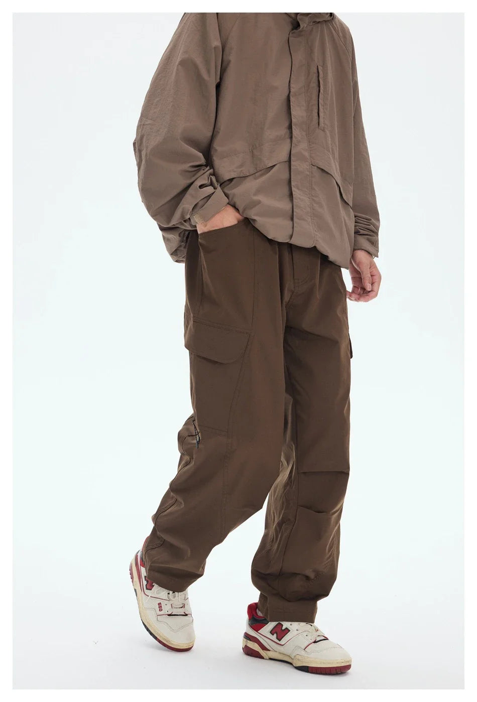 Stylish Kiwi Cargo Trousers made with premium chemical fiber blend for comfortable and durable everyday wear