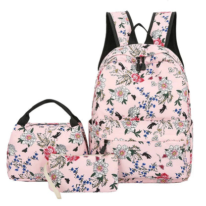 Stylish Kōwhai-inspired backpack with floral accents, perfect for Kiwi adventures