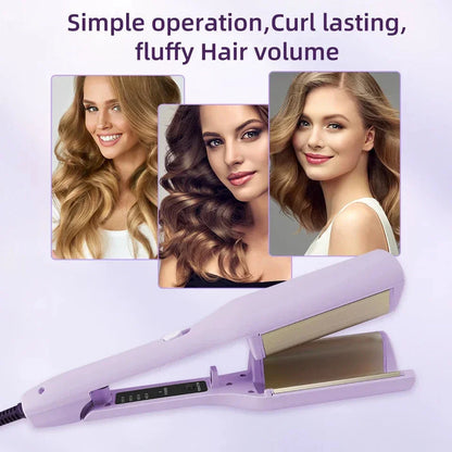 32mm Ion-Powered Ceramic Curling Iron with Negative Ion Technology for Frizz Control, Fast Heating, and Dual Voltage Versatility