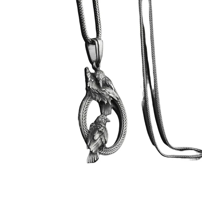 Premium titanium steel bird's nest pendant necklace with a sleek, polished finish, inspired by New Zealand's natural beauty