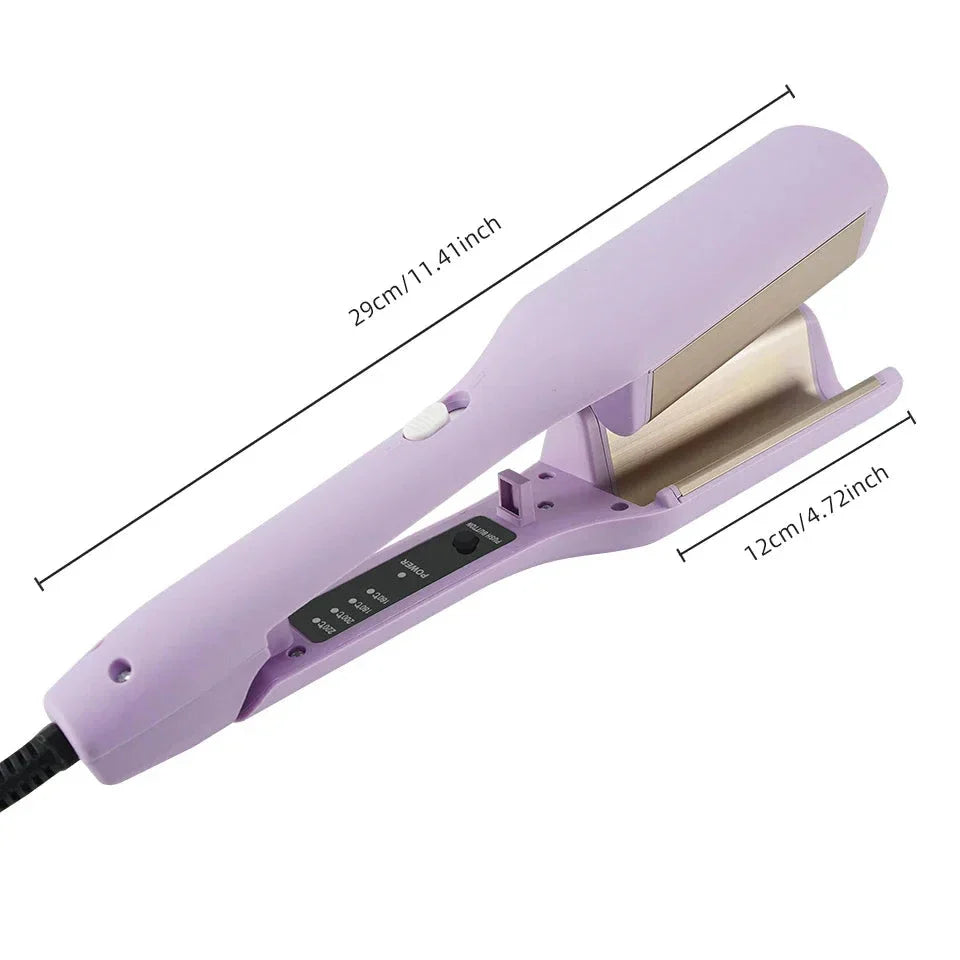 32mm Ion-Powered Ceramic Curling Iron with Negative Ion Technology for Frizz Control, Fast Heating, and Dual Voltage Versatility