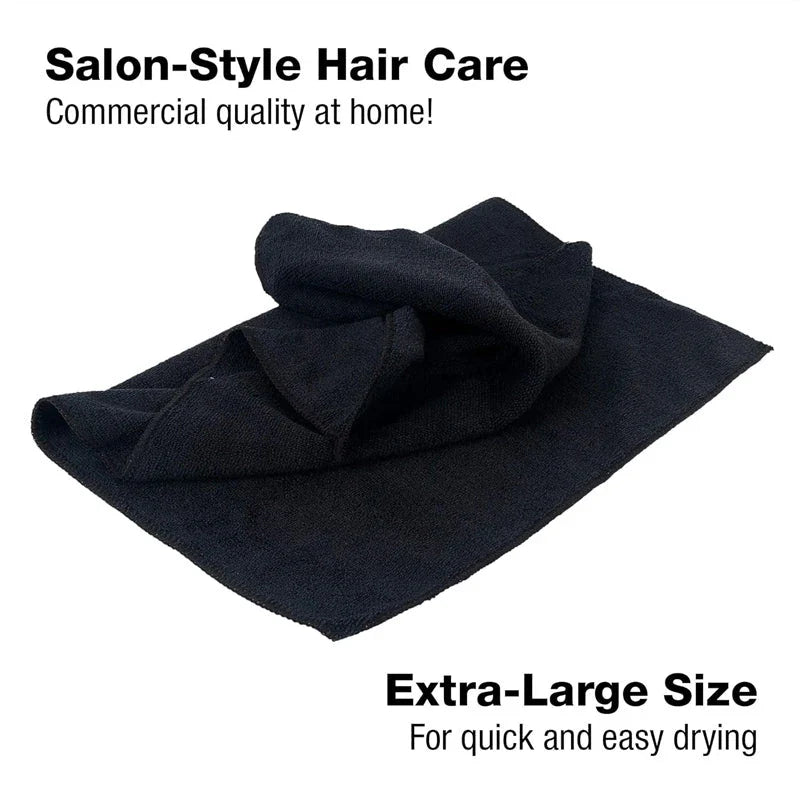 Supremely Absorbent Microfibre Salon Towels - Soft, Gentle, and Efficient Hair Drying Solution