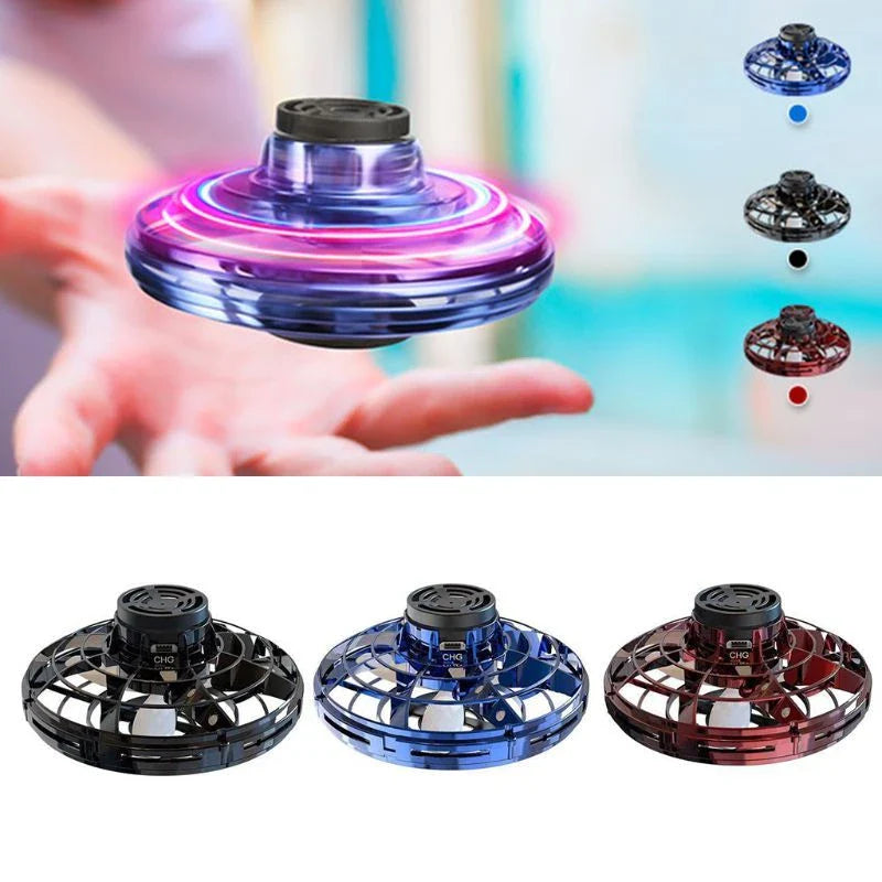 Interactive Gyro Spinner Toy with LED Lights - Performs Amazing Aerial Tricks