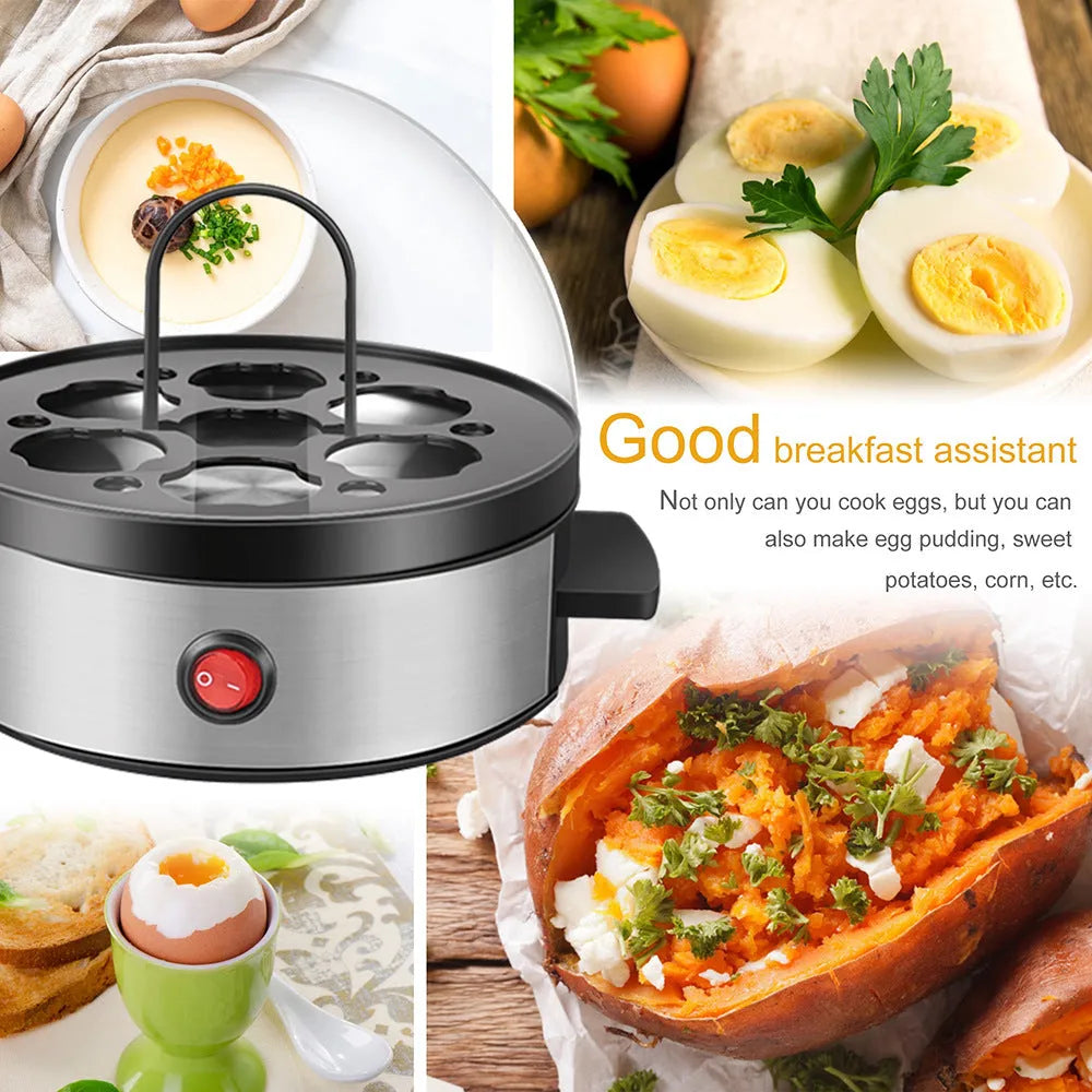 Multifunctional egg cooker mini egg steamer in picture colour with ABS stainless steel construction