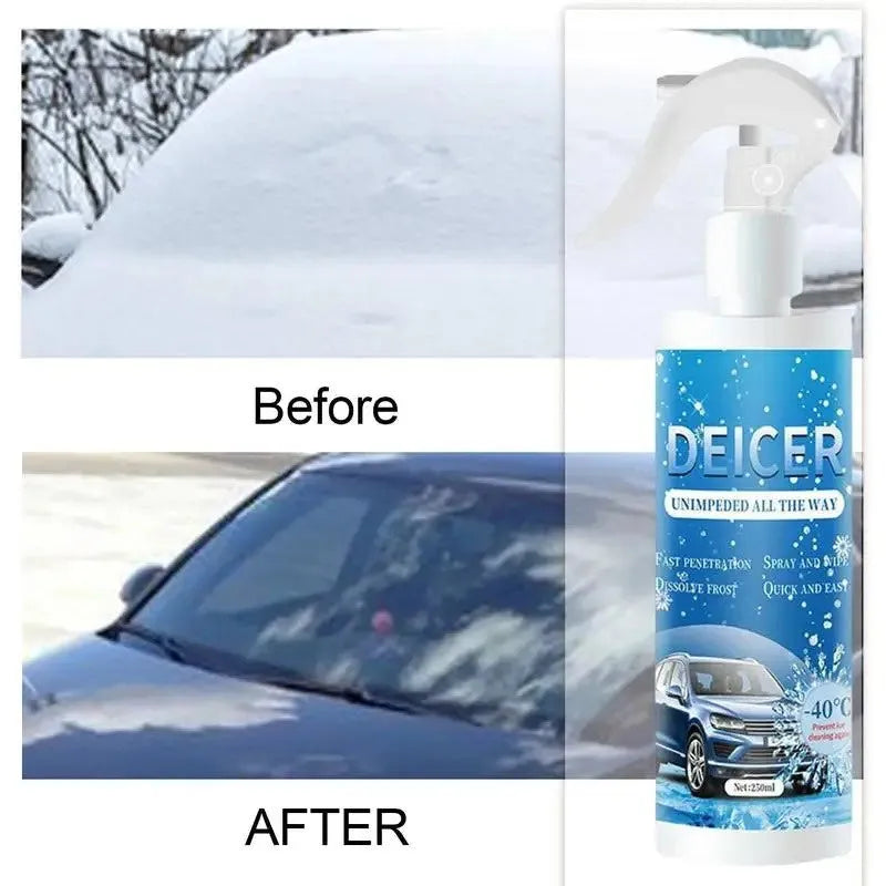 250ml aerosol can of car windscreen deicer spray for snow and ice removal