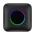 Tbox-Led wireless CarPlay adapter box with Android 13 system, showing compact square design