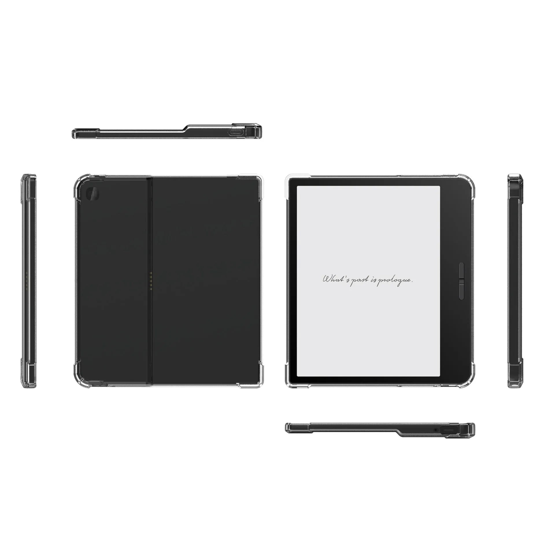Transparent airbag protective phone case for Xiaomi e-reader on a 7-inch tablet