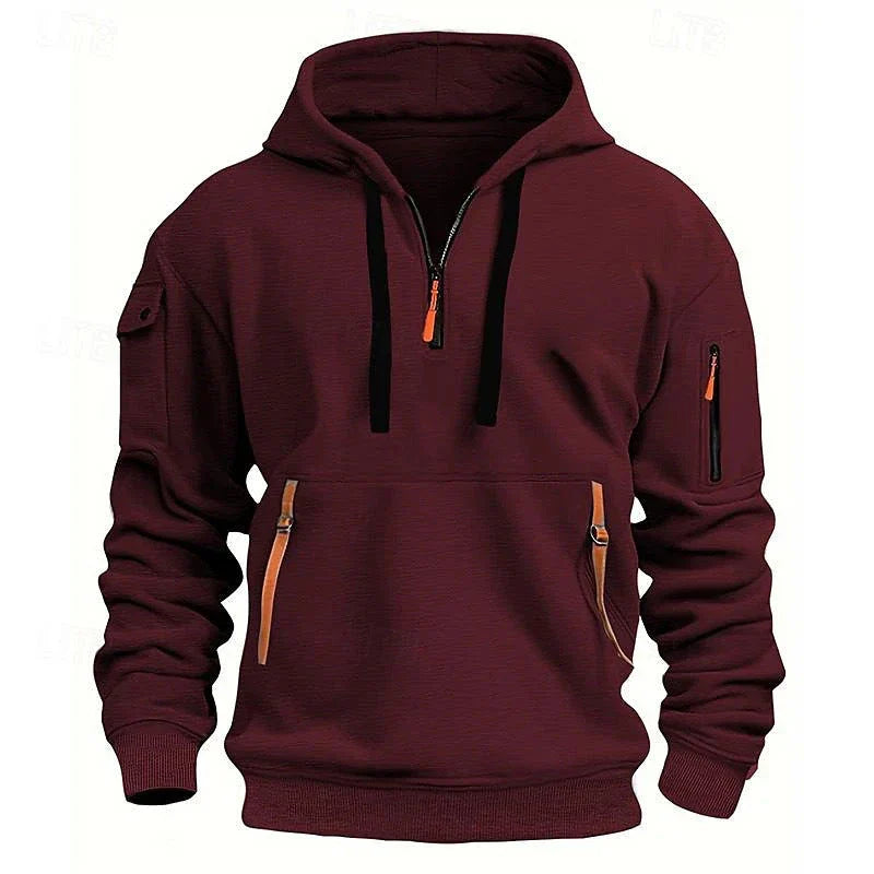 Stylish dropped shoulder hooded sweatshirt in multiple color options for men and women