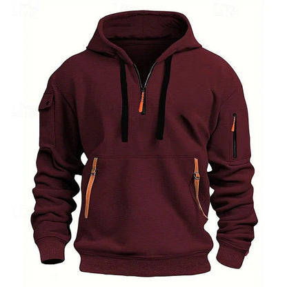 Stylish dropped shoulder hooded sweatshirt in multiple color options for men and women