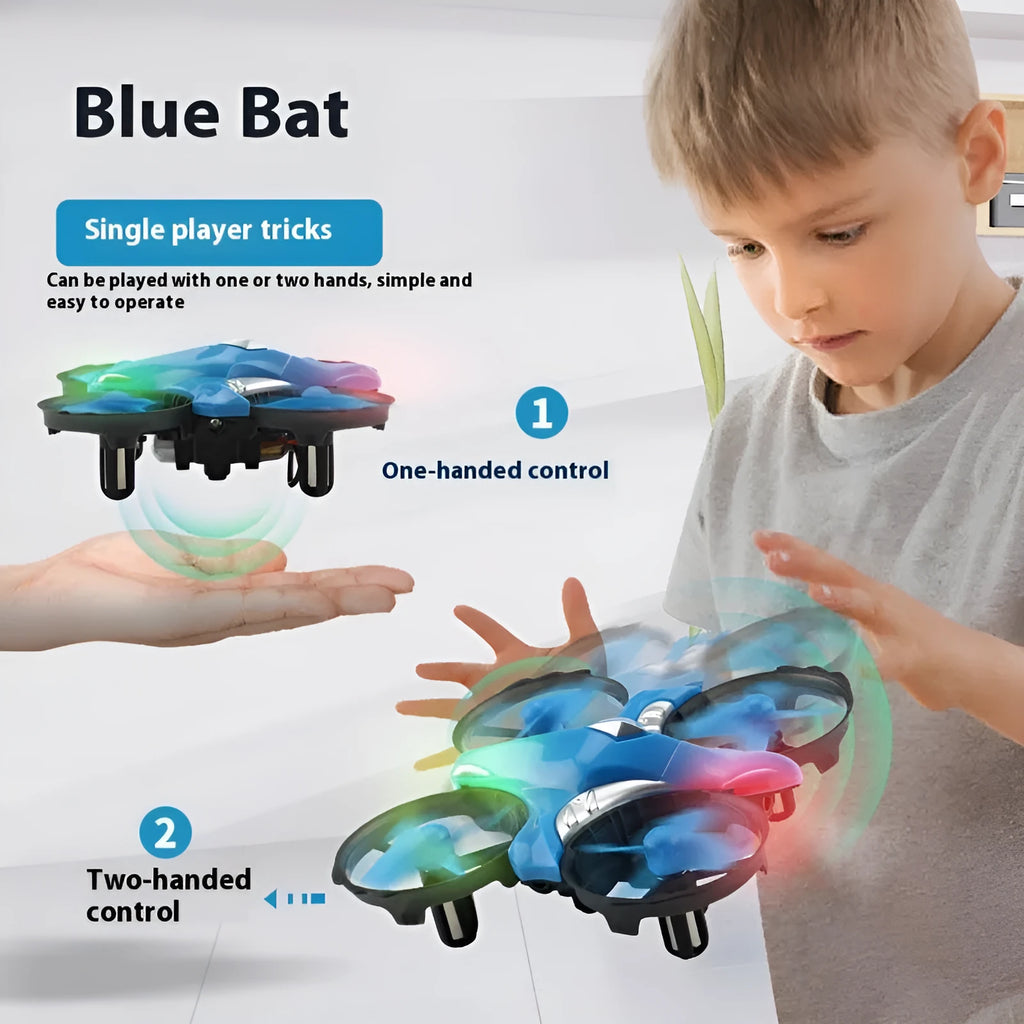 Four-axis UAV mini drone with gesture sensing in single machine induction version, plastic build, under 30cm