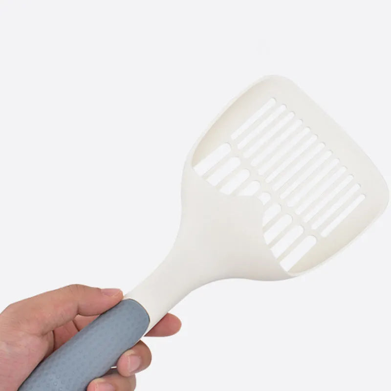 Large plastic cat litter shovel scoop with sieve holes for waste removal