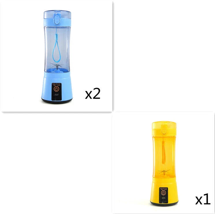 Portable USB Rechargeable Fruit Smoothie Blender with Cordless Design and Powerful Blending Capabilities