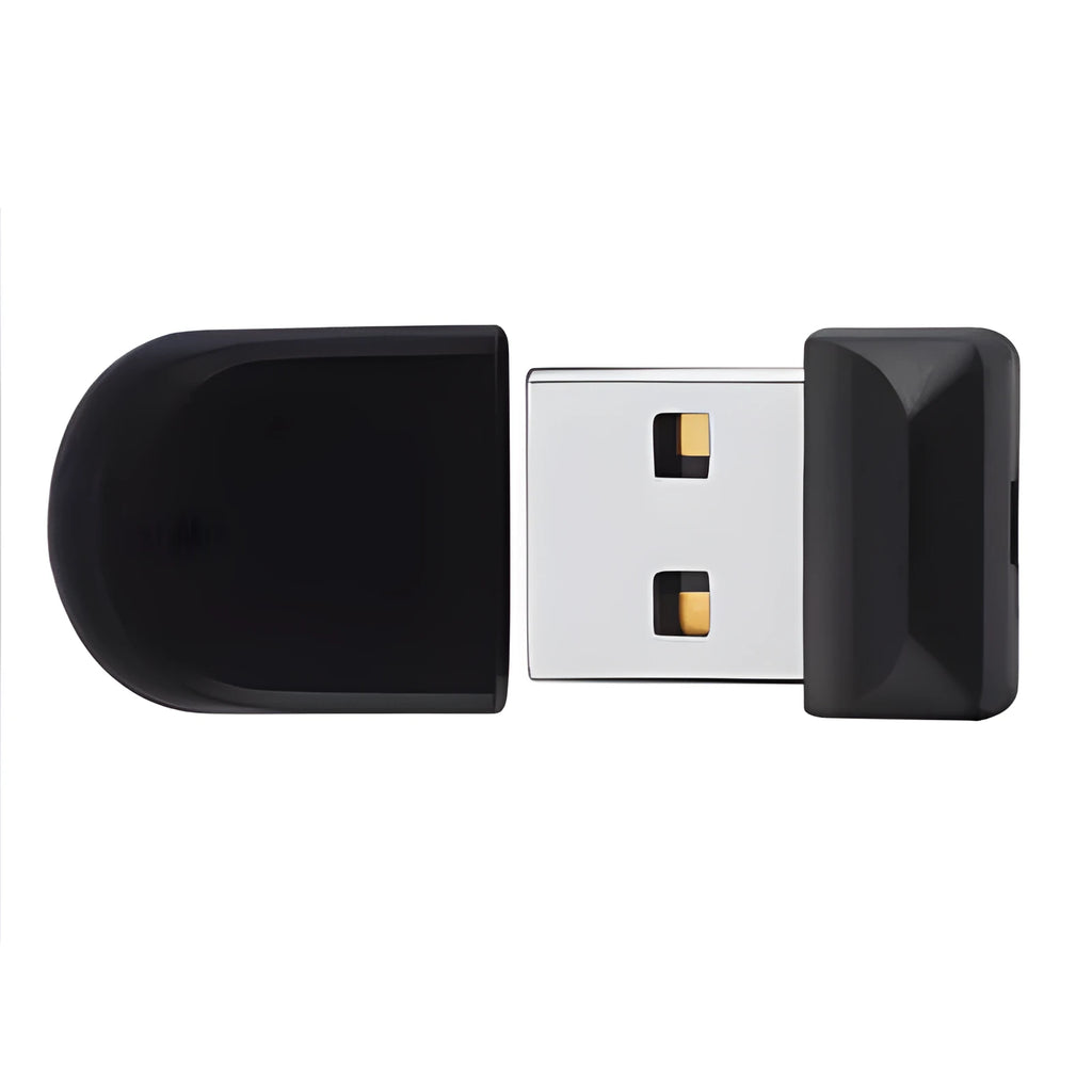 Black waterproof USB flash drive with rotating cap showing dimensions 21.6x14.7x6.6mm