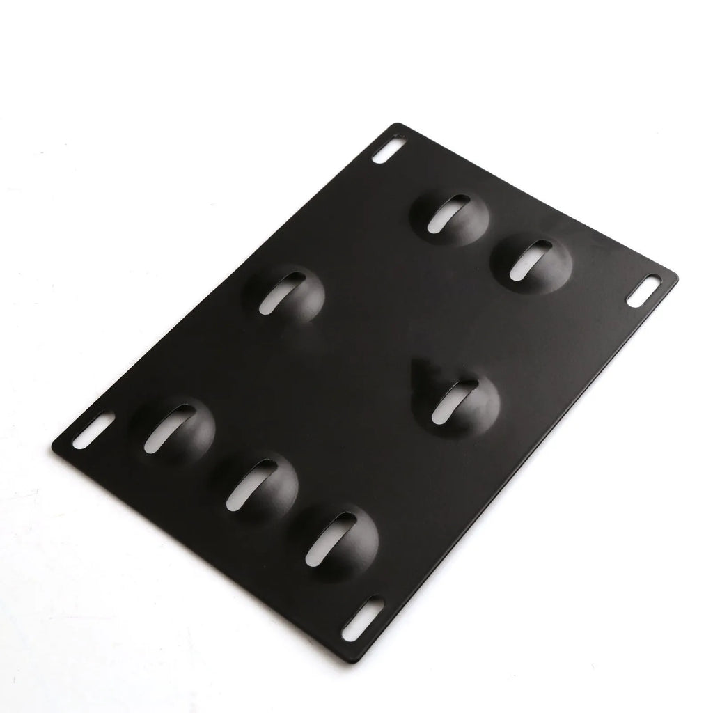 American licence plate frame with trailer rod for car modification on vehicle