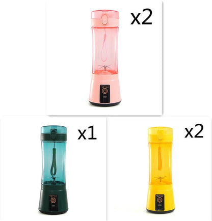 Portable USB Rechargeable Fruit Smoothie Blender with Cordless Design and Powerful Blending Capabilities