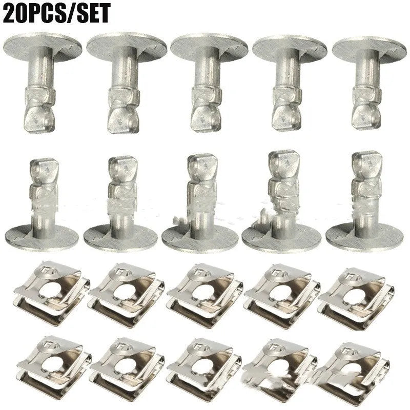 Set of 20 universal lower screws for Audi and Volkswagen engine transmission covers.