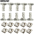 Set of 20 universal lower screws for Audi and Volkswagen engine transmission covers.