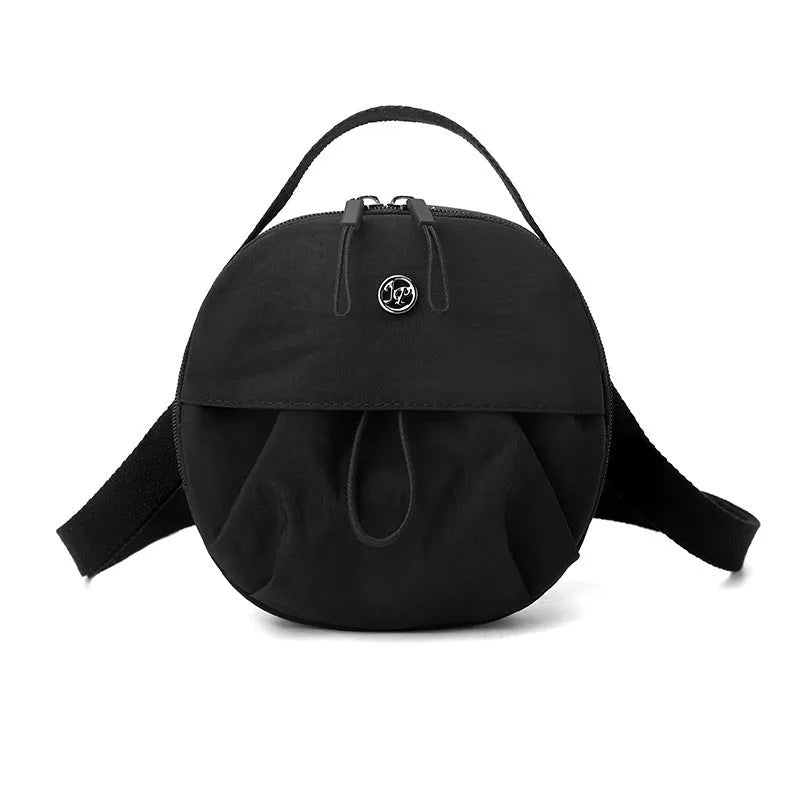 Nylon shoulder messenger bag in urban simplicity style with multiple compartments and ten colour options