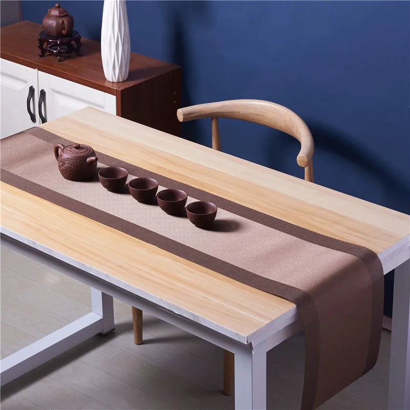 PVC placemat in modern simplicity style with non-slip surface for dining table protection